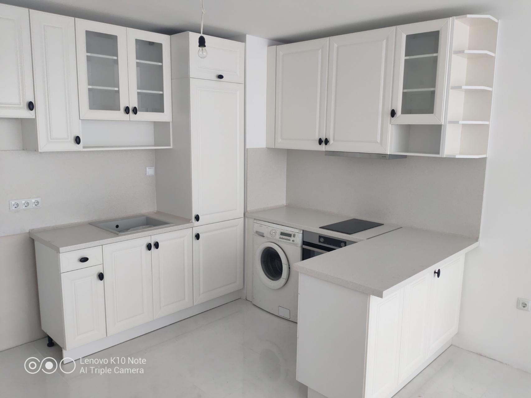 Модулна кухня MDF бял мат