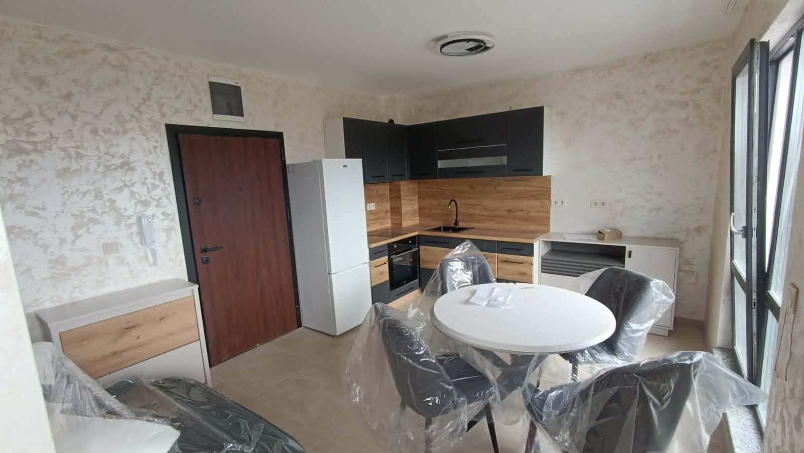 Модулна кухня MDF сив супер мат